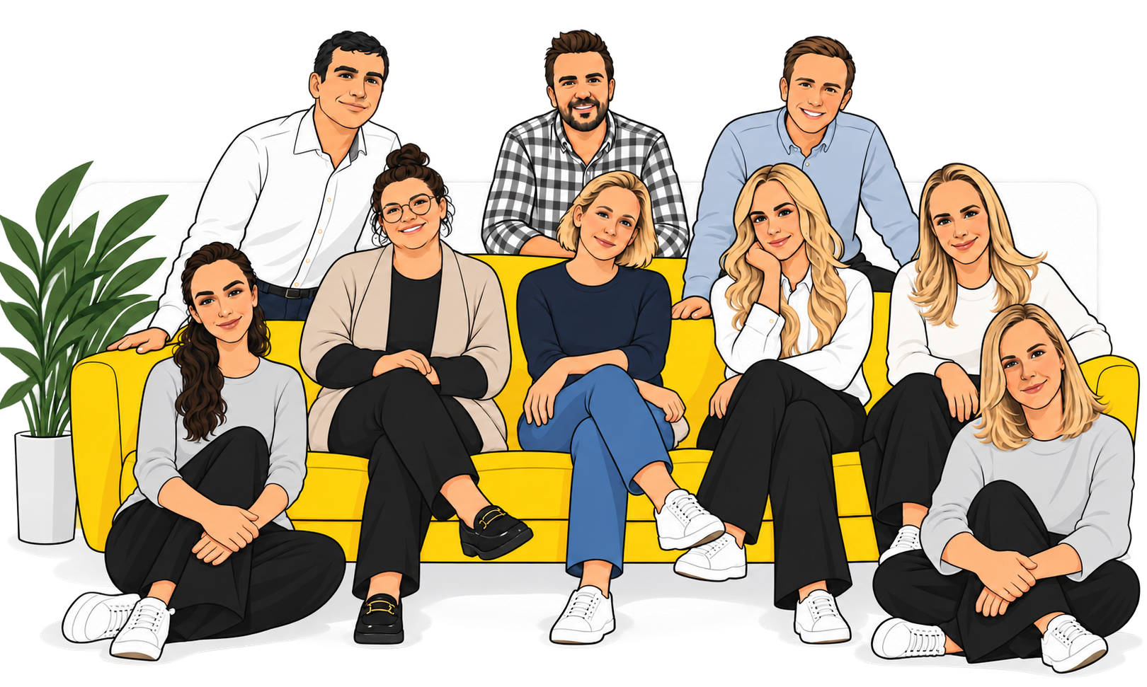 Grey Matter Recruitment team illustration